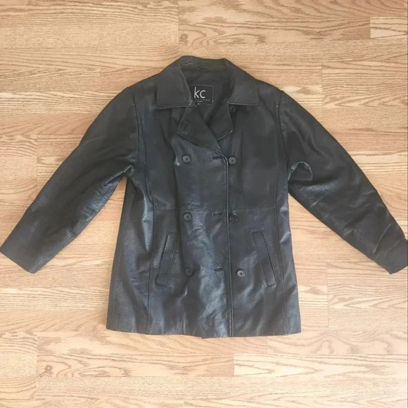 EUC KC Collections Leather Jacket, Size M - Picture 1 of 14